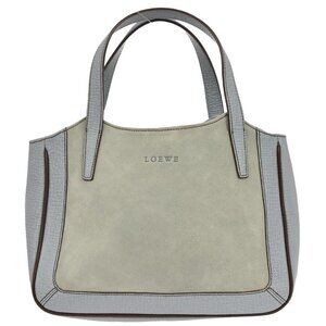 Loewe Light Blue Suede Handbag L22 136293